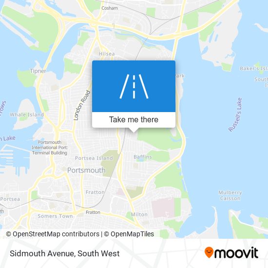 Sidmouth Avenue map