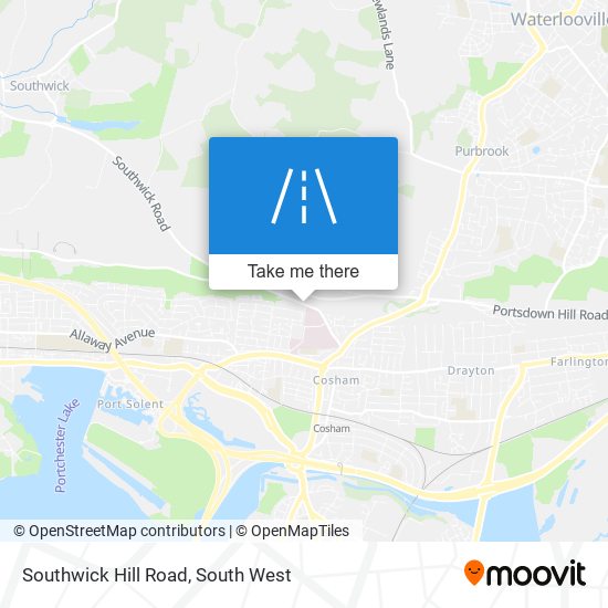 Southwick Hill Road map