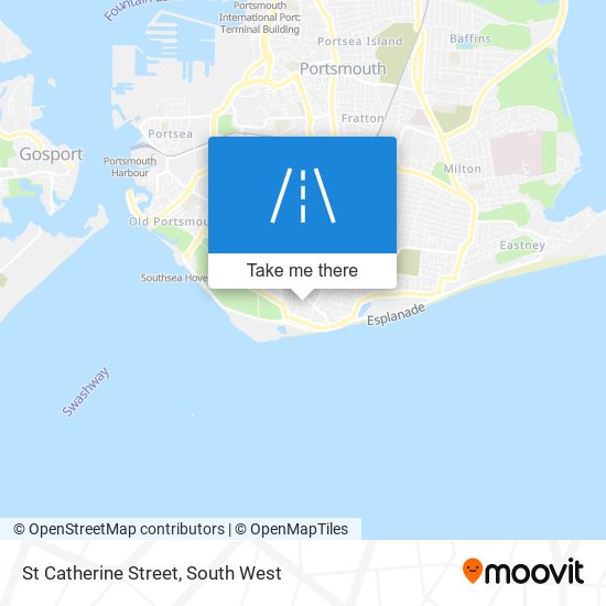 St Catherine Street map