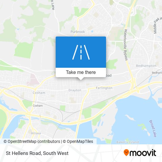 St Hellens Road map