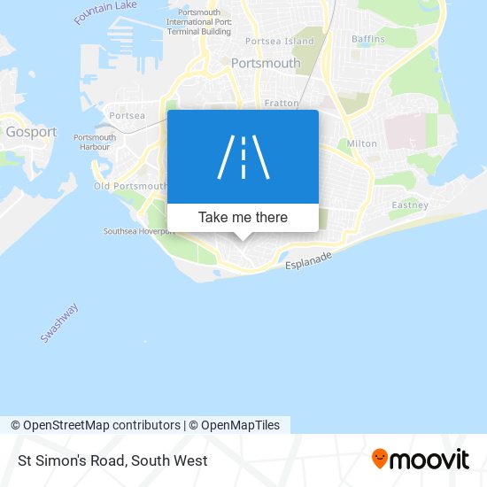 St Simon's Road map