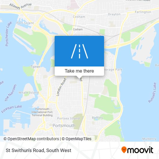 St Swithun's Road map