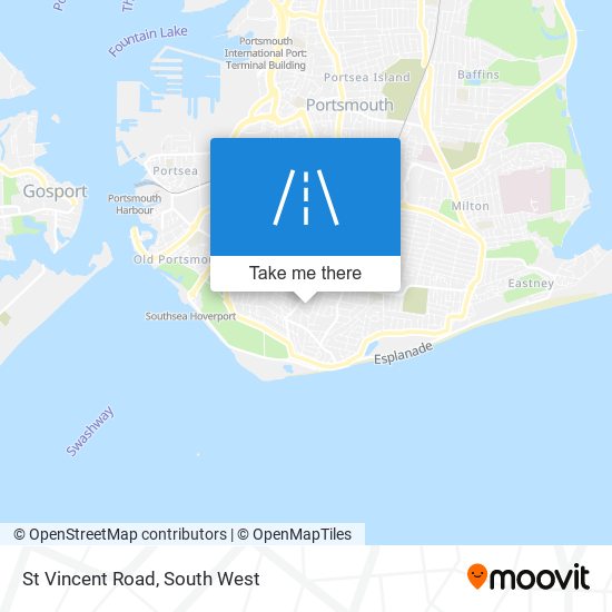St Vincent Road map
