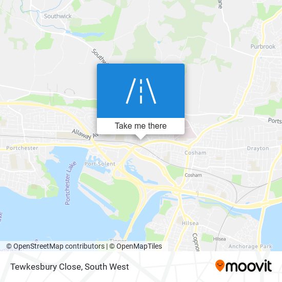 Tewkesbury Close map