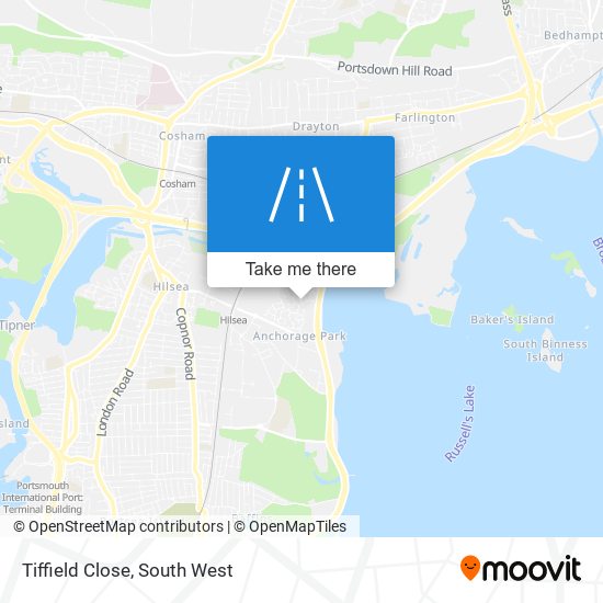 Tiffield Close map