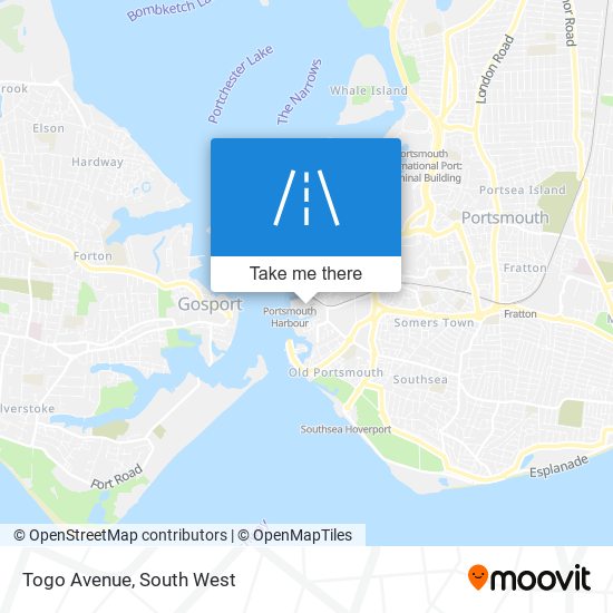 Togo Avenue map