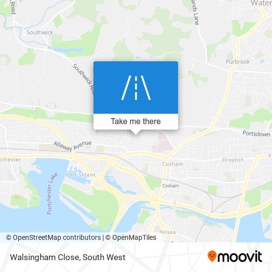 Walsingham Close map