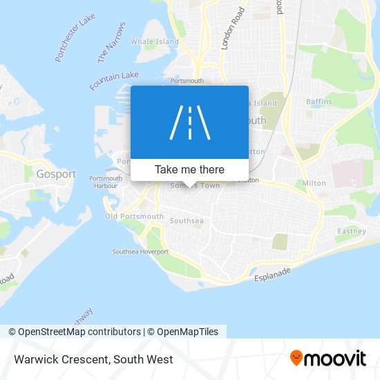 Warwick Crescent map