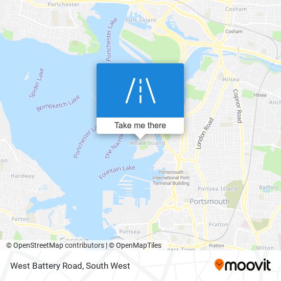 West Battery Road map