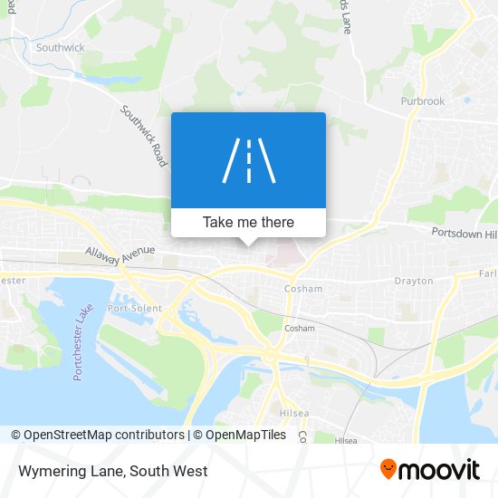 Wymering Lane map
