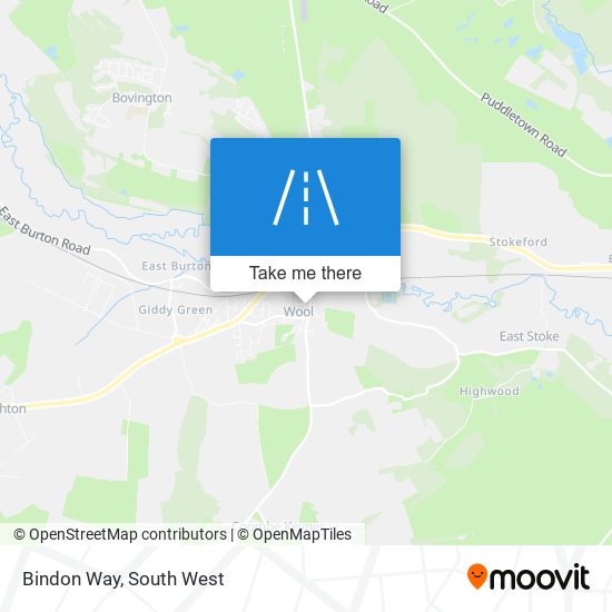 Bindon Way map