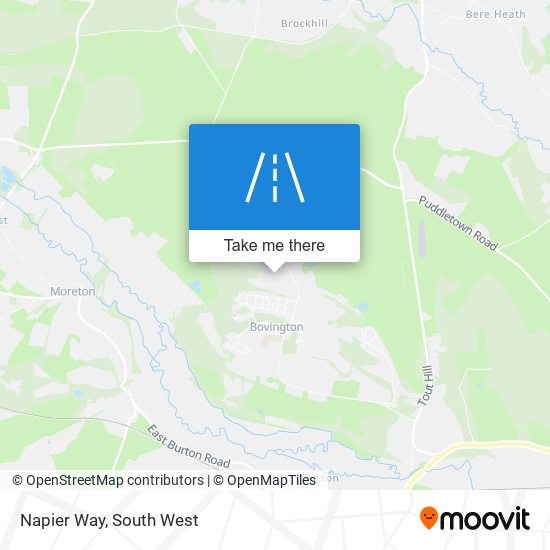 Napier Way map