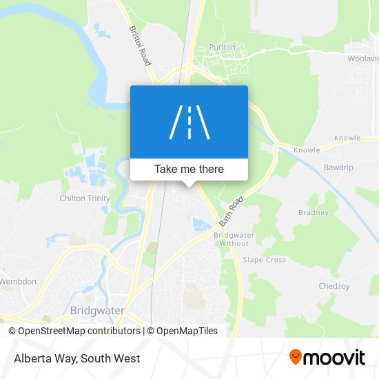 Alberta Way map