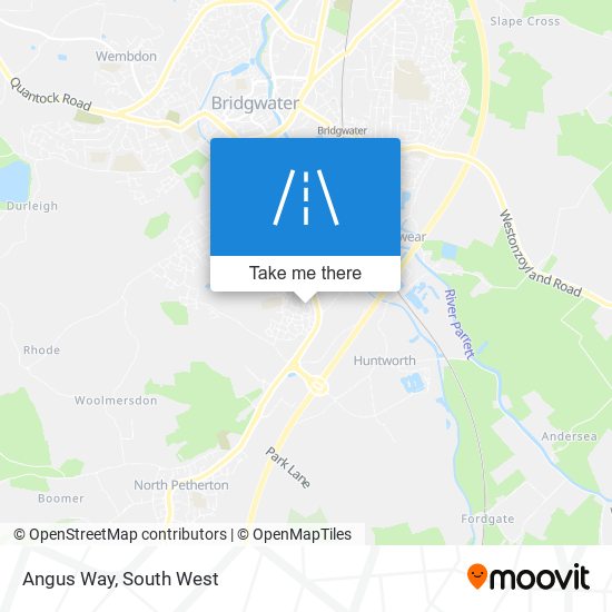 Angus Way map