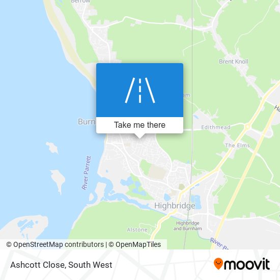 Ashcott Close map