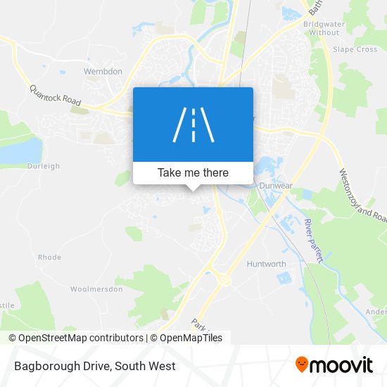 Bagborough Drive map