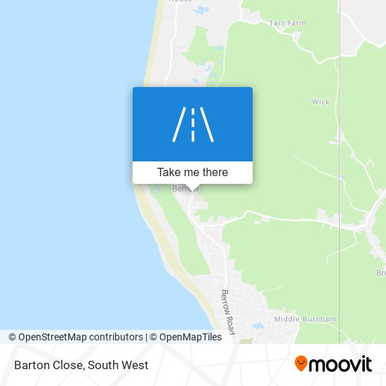 Barton Close map