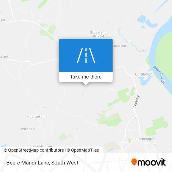 Beere Manor Lane map