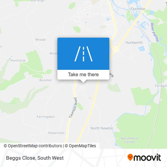 Beggs Close map