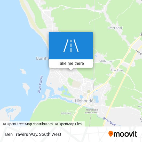 Ben Travers Way map