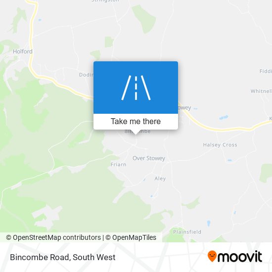 Bincombe Road map