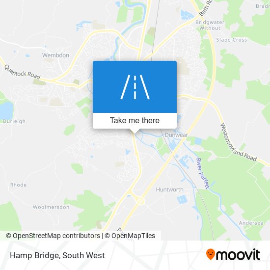 Hamp Bridge map