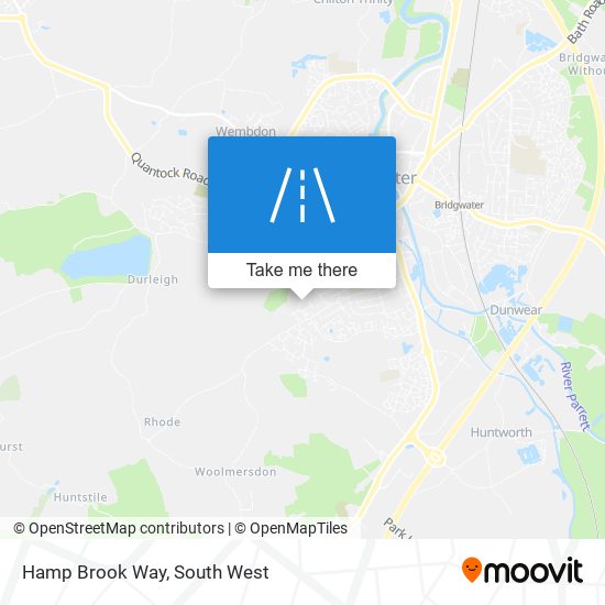 Hamp Brook Way map