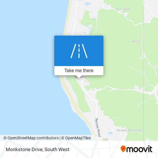 Monkstone Drive map