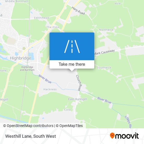 Westhill Lane map
