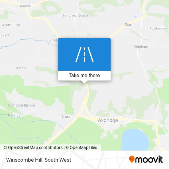 Winscombe Hill map