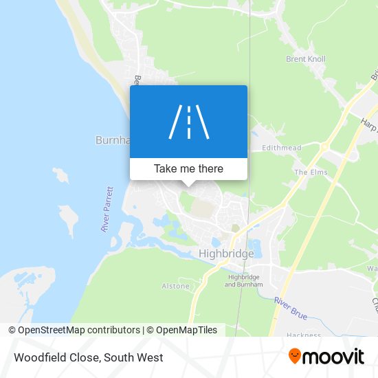 Woodfield Close map