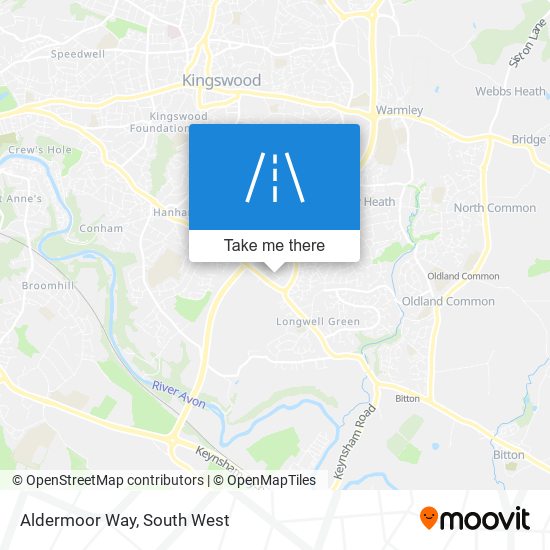 Aldermoor Way map