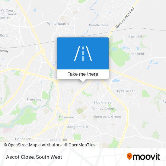 Ascot Close map