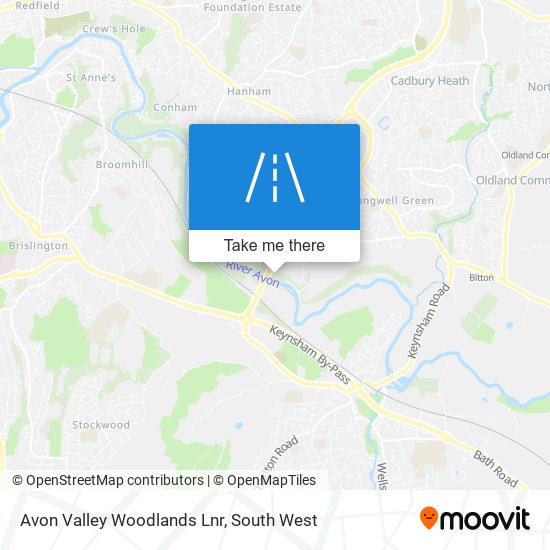 Avon Valley Woodlands Lnr map