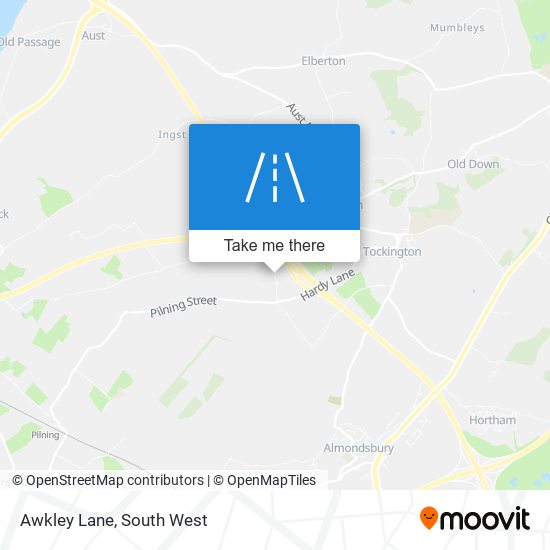 Awkley Lane map