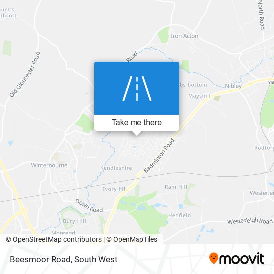 Beesmoor Road map