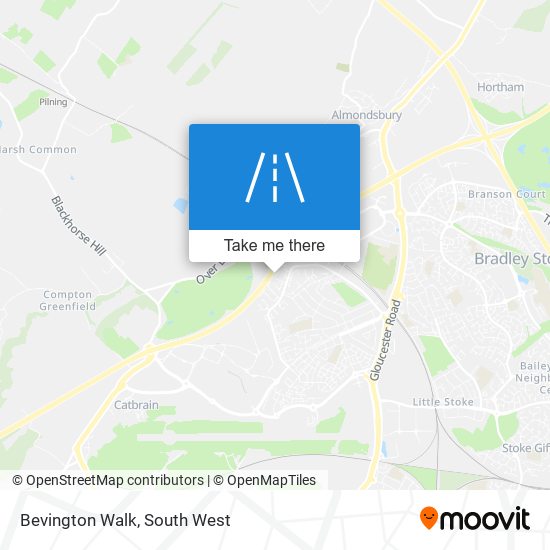 Bevington Walk map