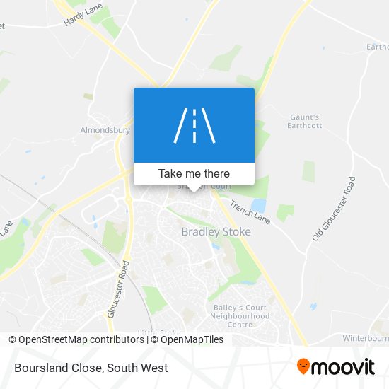 Boursland Close map