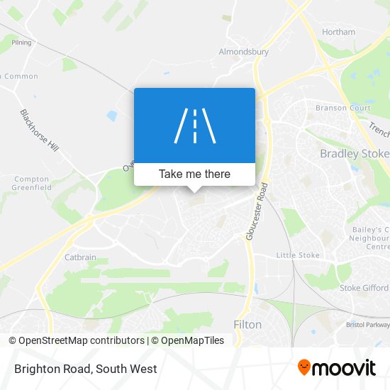 Brighton Road map