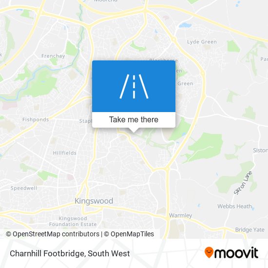 Charnhill Footbridge map