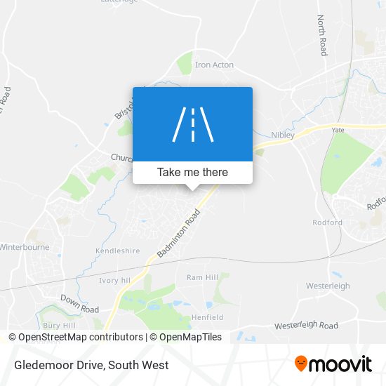 Gledemoor Drive map