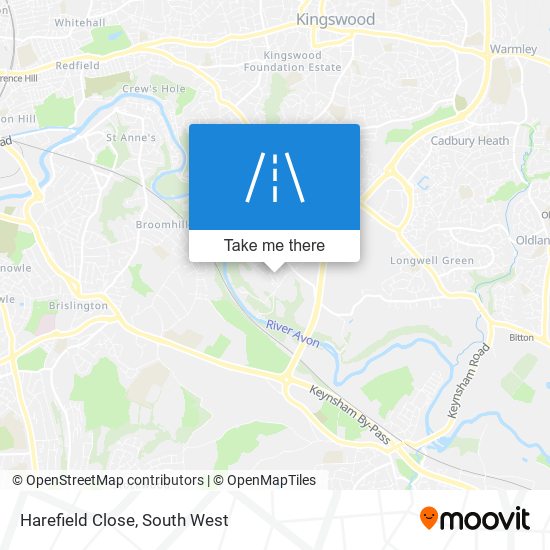 Harefield Close map