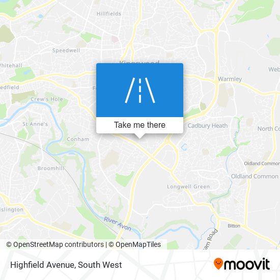 Highfield Avenue map