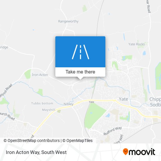 Iron Acton Way map