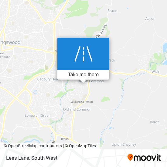 Lees Lane map