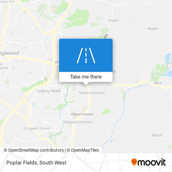 Poplar Fields map