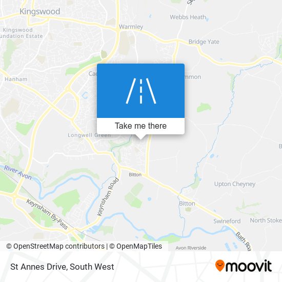 St Annes Drive map