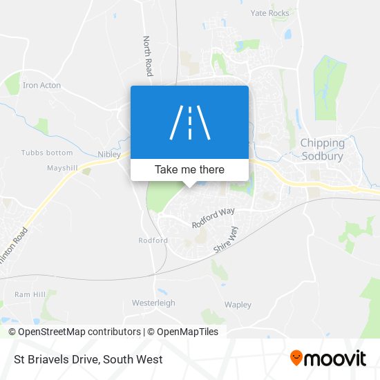 St Briavels Drive map