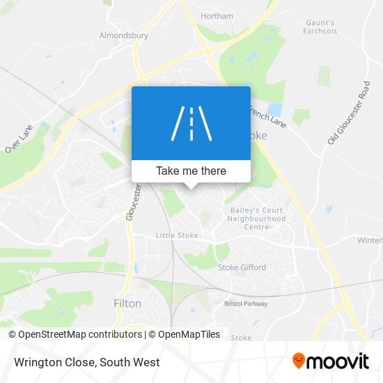 Wrington Close map