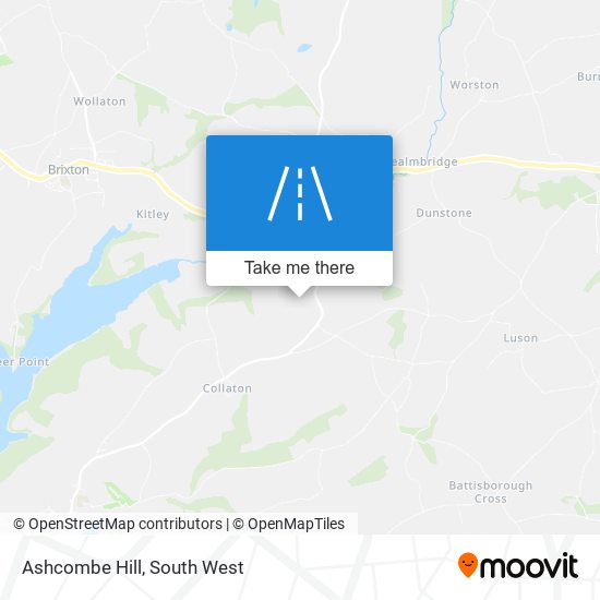 Ashcombe Hill map